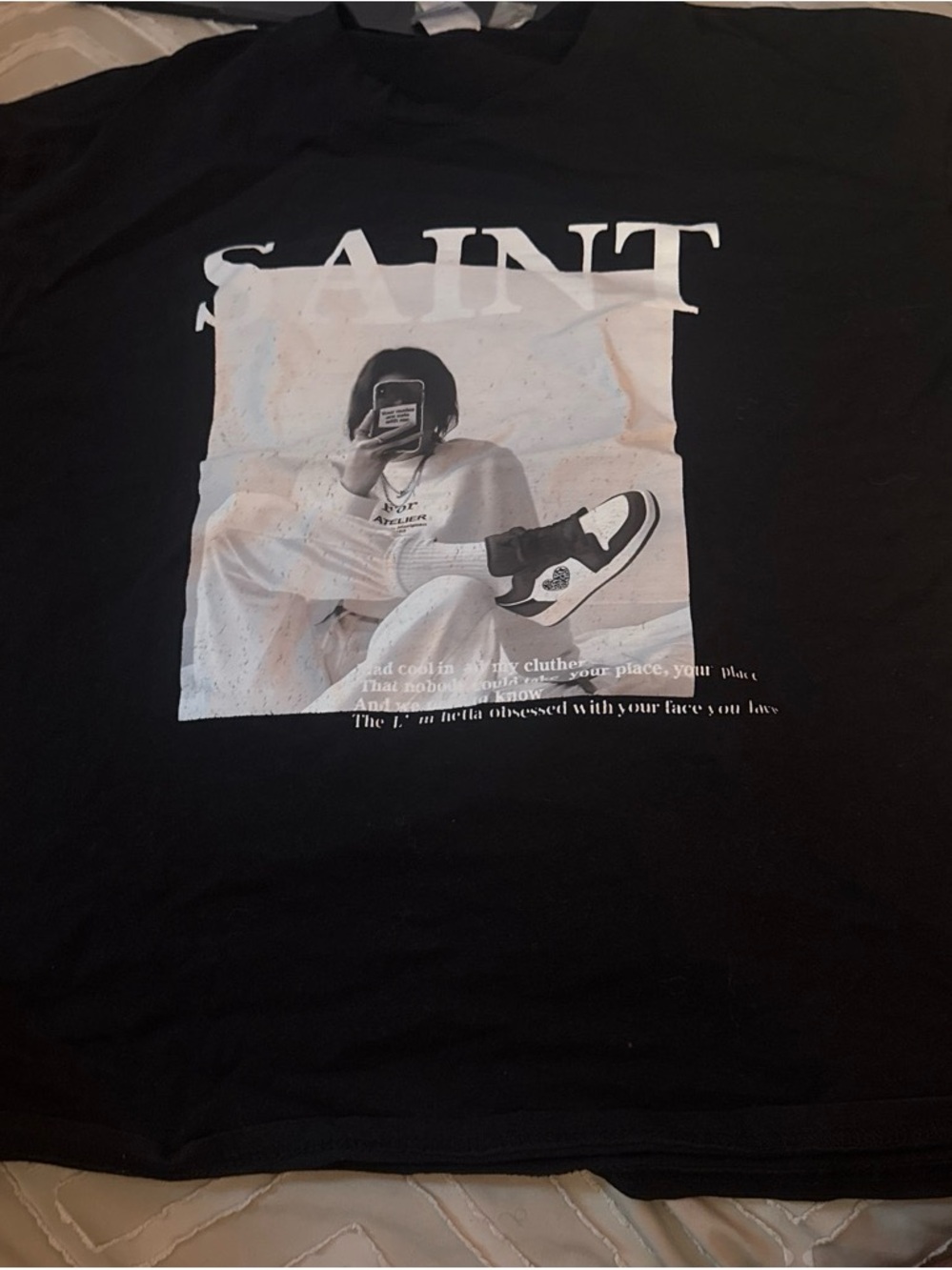 SAINT Graphic Black Tee